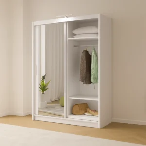 berlin sliding mirror wardrobe 150cm wide