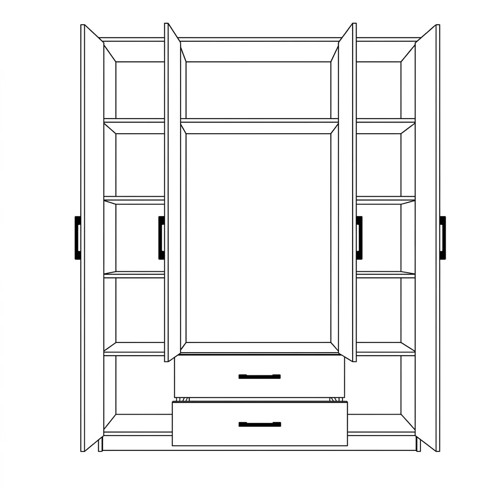 4 door wardrobe 4 door wardrobe