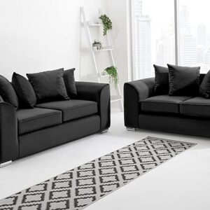 dylan 3+2 seater sofa plush velvet