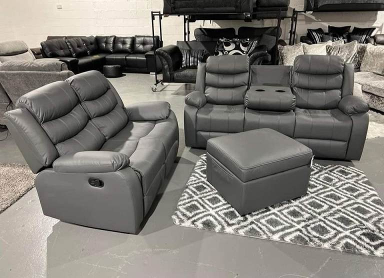 roma recliner leather sofa 3+2 seater roma recliner leather sofa 3+2 seater