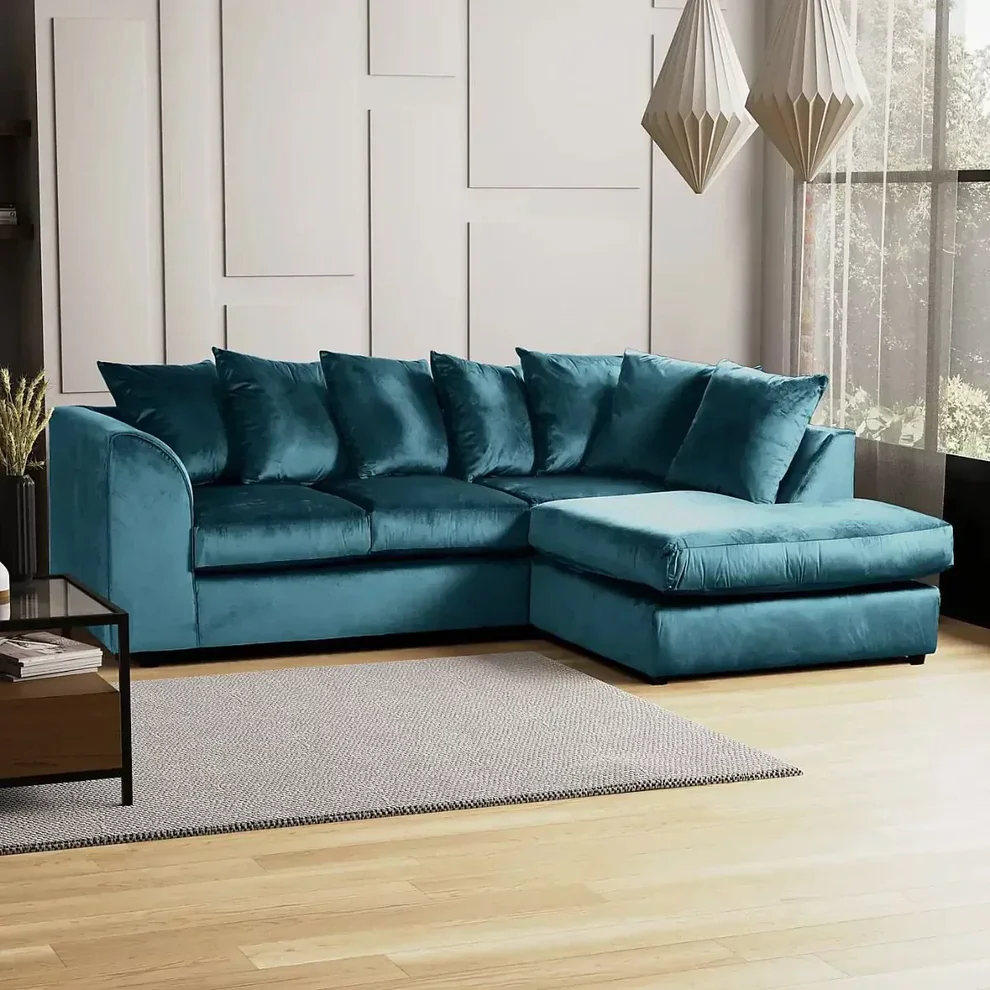 dylan l shape sofa plush velvet dylan l shape sofa plush velvet