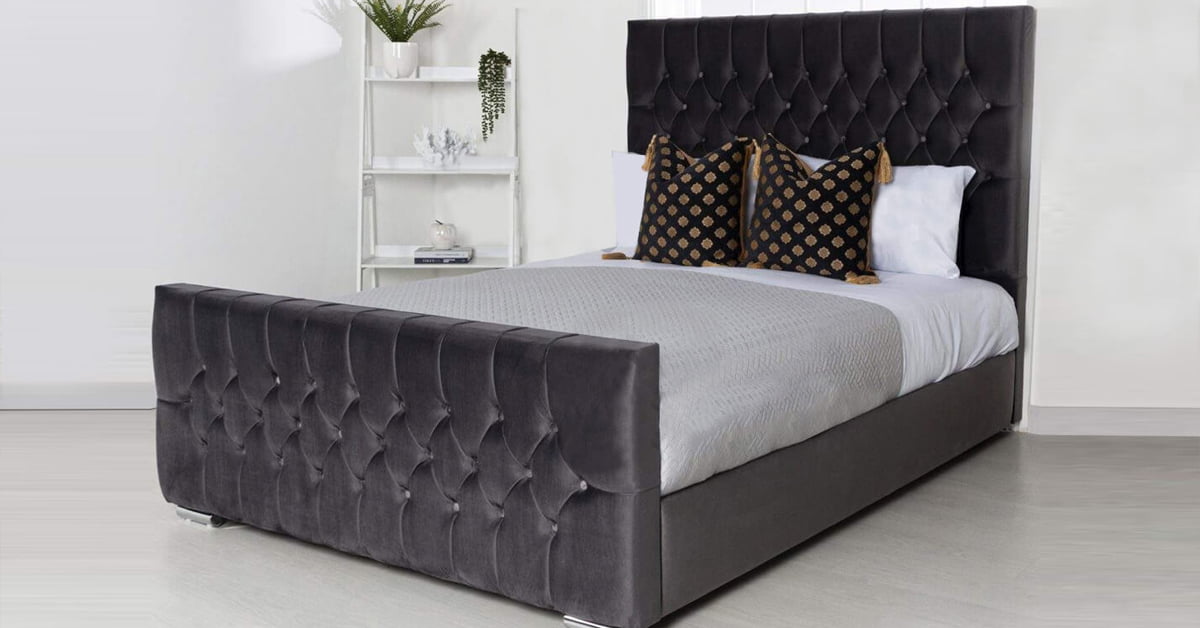 grey rose chesterfield bed frame grey rose chesterfield bed frame