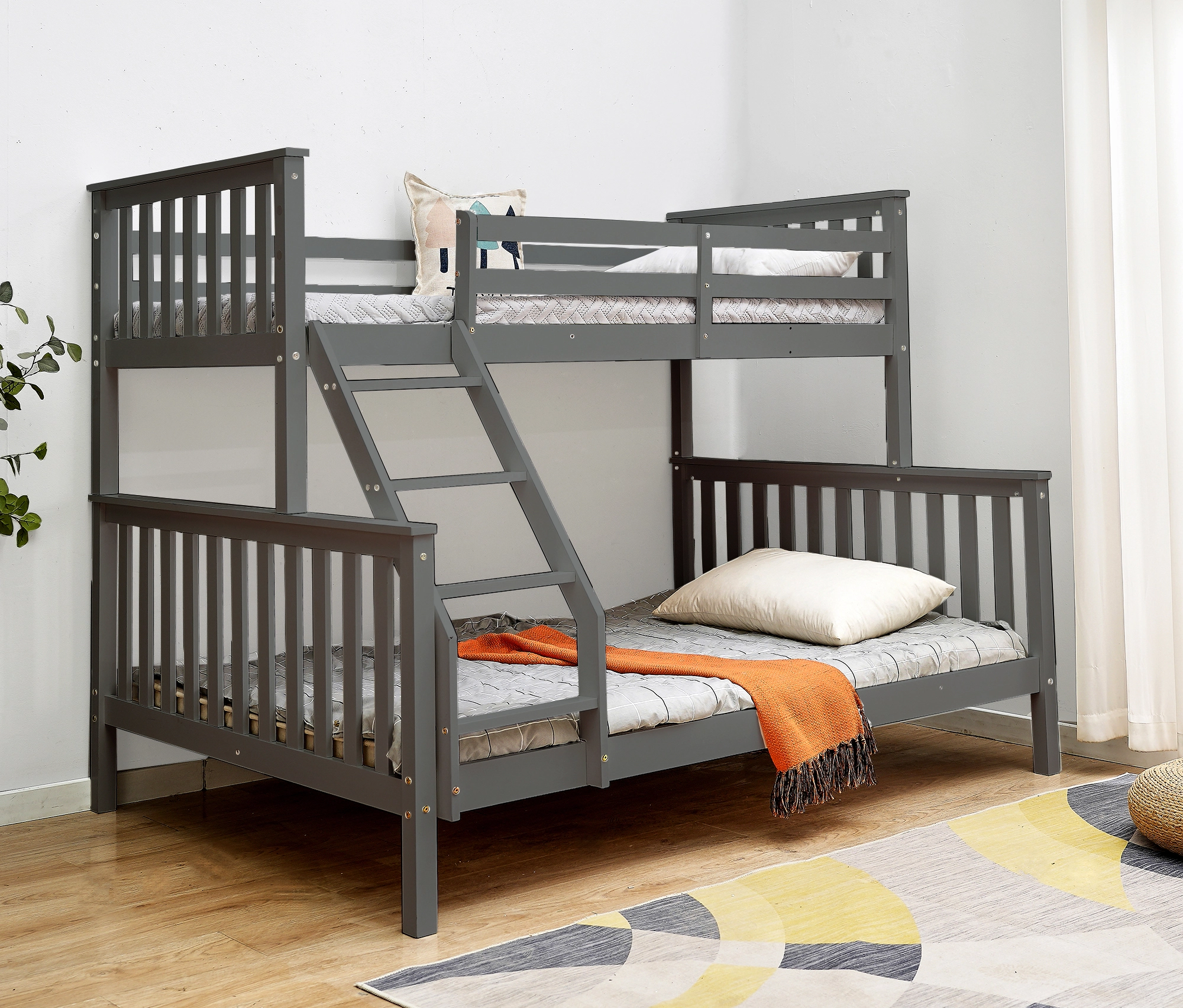 triple wooden bunk bed with mattress – comfort, safety & style | tendersleep triple wooden bunk bed with mattress – comfort, safety & style | tendersleep