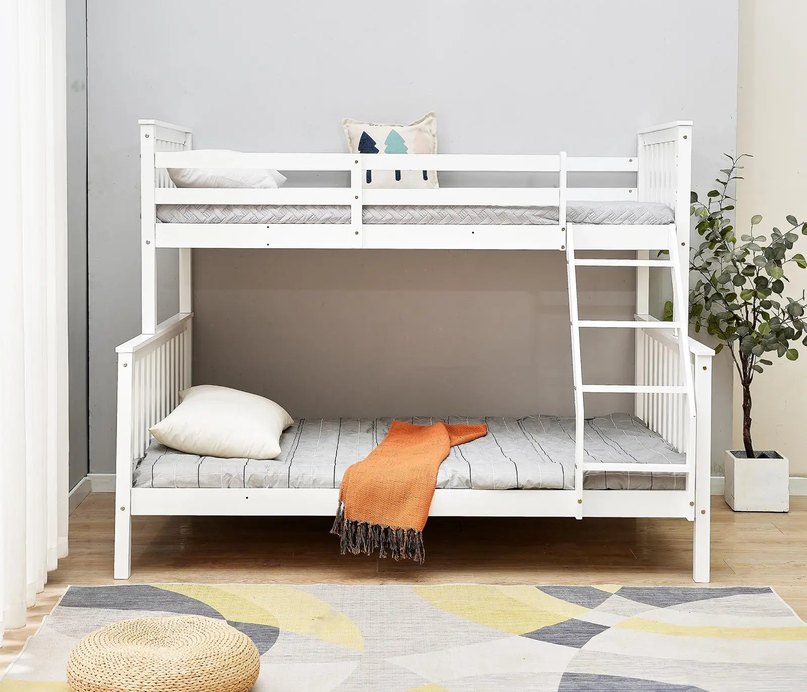triple wooden bunk bed with mattress – comfort, safety & style | tendersleep triple wooden bunk bed with mattress – comfort, safety & style | tendersleep