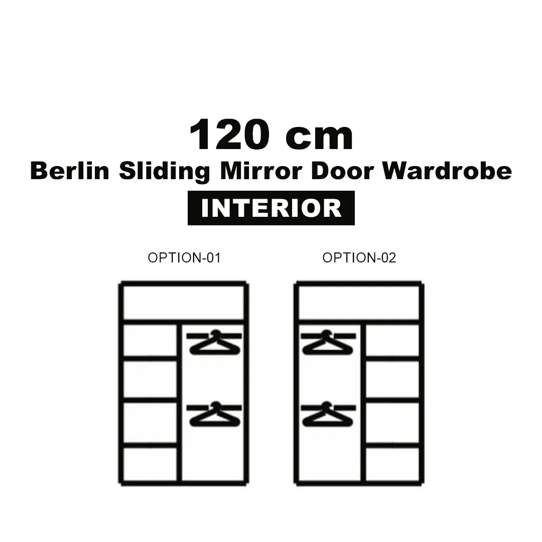 berlin wardrobe 120cm wide – 2 sliding mirror doors berlin wardrobe 120cm wide – 2 sliding mirror doors