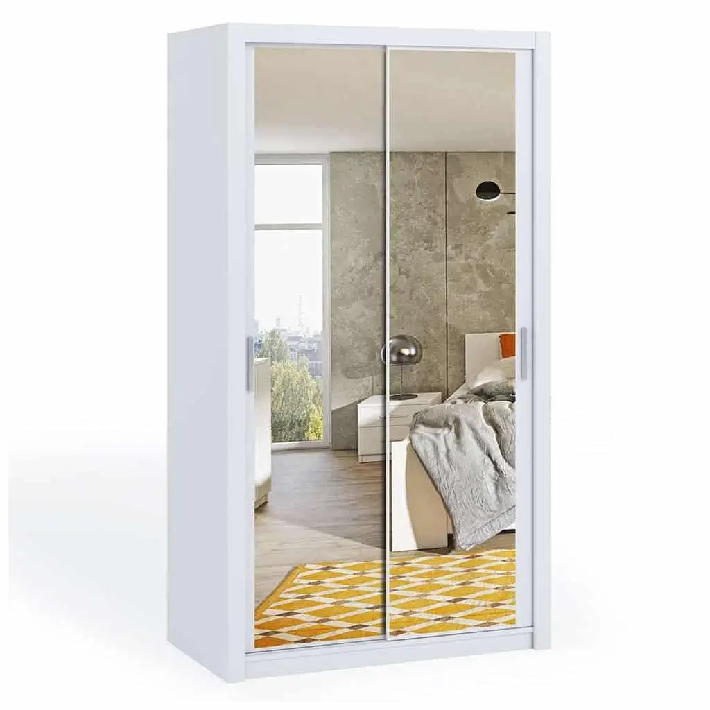 white 150cm bonito mirror door wardrobe white 150cm bonito mirror door wardrobe