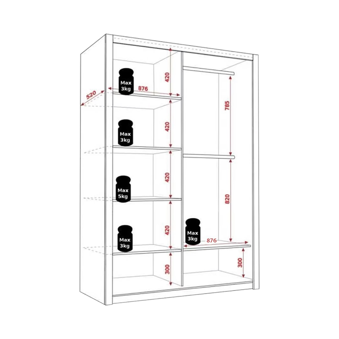 white 180cm bonito sliding mirror door wardrobe white 180cm bonito sliding mirror door wardrobe