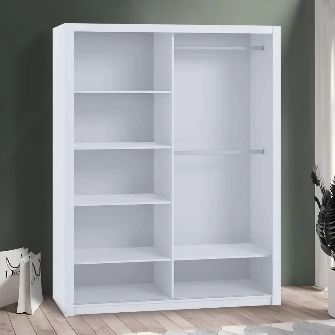 white 180cm bonito sliding mirror door wardrobe white 180cm bonito sliding mirror door wardrobe
