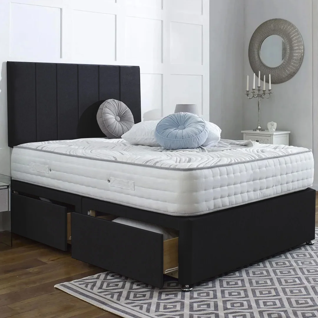 divan bed with mattress with optional storage – headboard divan bed with mattress with optional storage – headboard