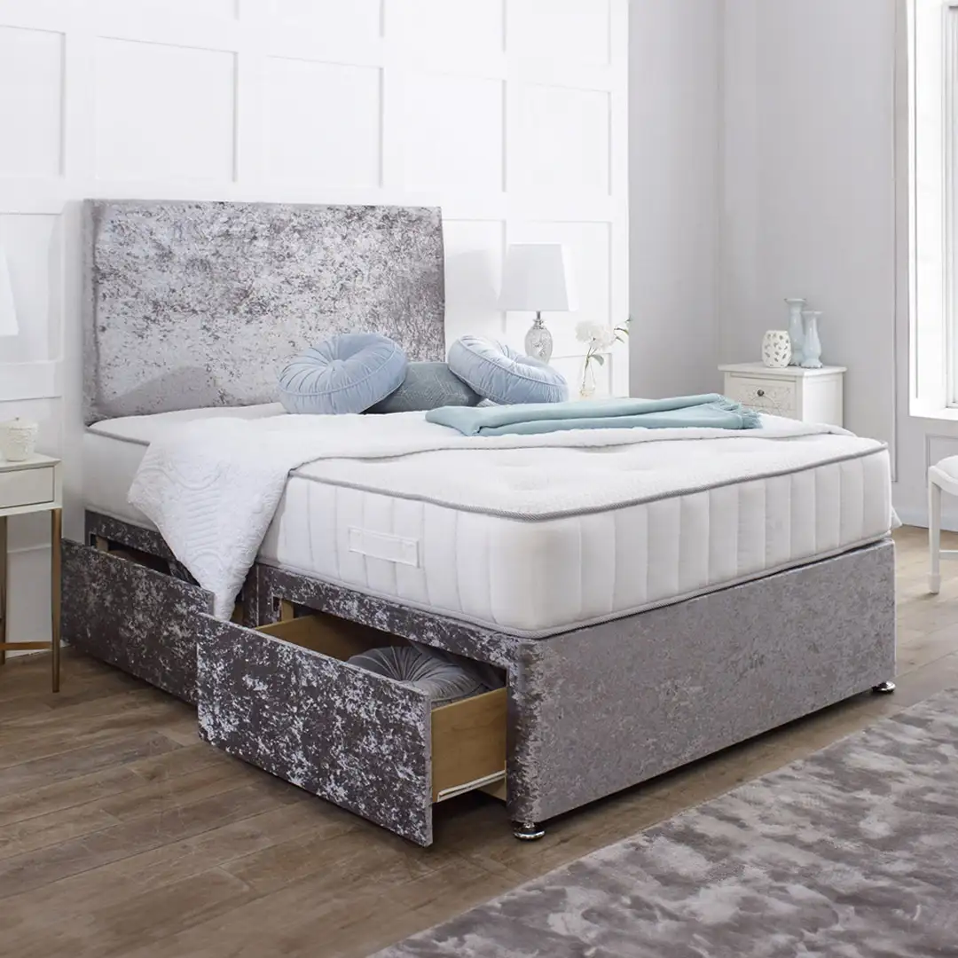 crushed velvet divan bed crushed velvet divan bed