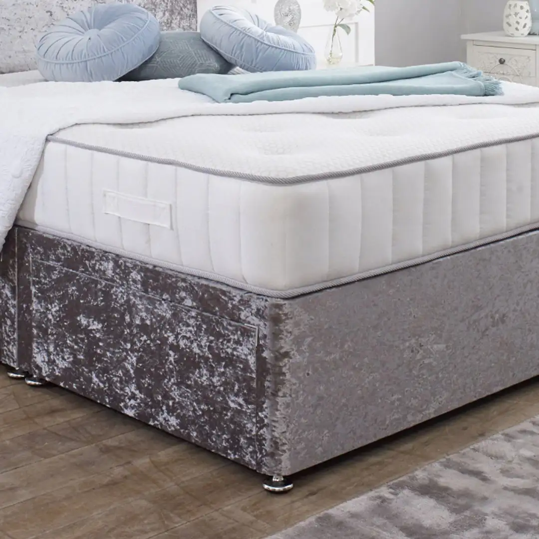 crushed velvet divan bed crushed velvet divan bed