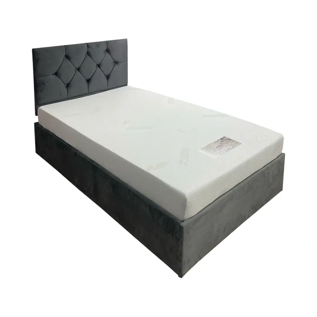 platinum single platform slatted bed base with optional mattress, headboard and storage platinum single platform slatted bed base with optional mattress, headboard and storage