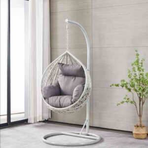 single white egg chair for bedroom or garden.jpg